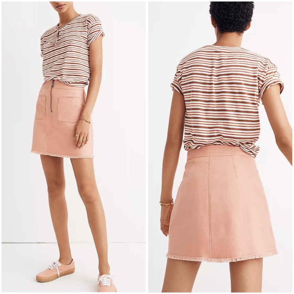 SUMMER CLOSEOUT ☀️ \Madewell\• A-Line Zip Skirt - Picture 2 of 11